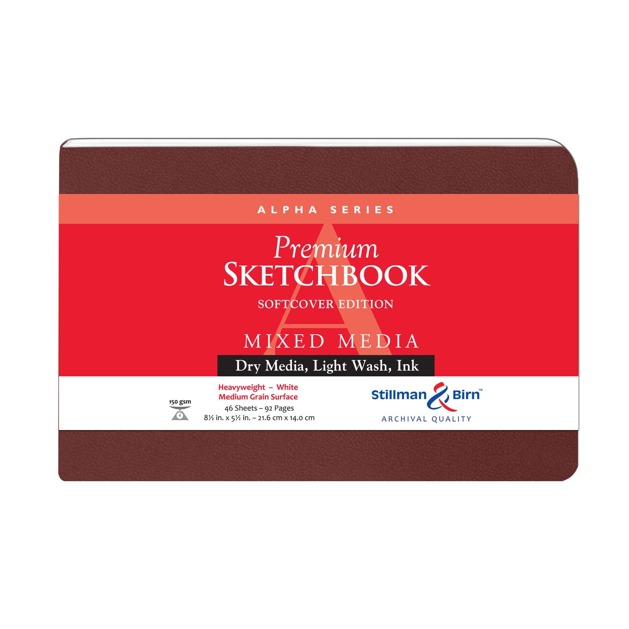 Stillman & Birn Alpha Series Premium Soft-Cover Sketchbook, Landscape, 8.5" x 5.5"